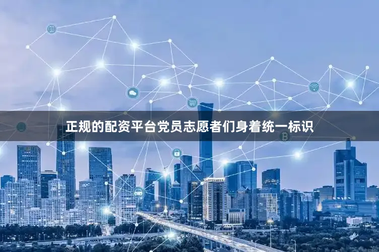 正规的配资平台党员志愿者们身着统一标识